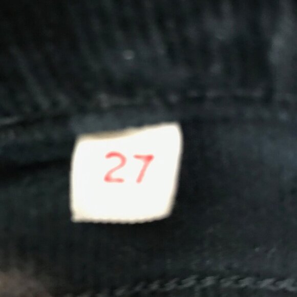 Denim Forum The Marianne  High Rise Flare Navy Blue Corduroy Pants Size 27 - Picture 8 of 8